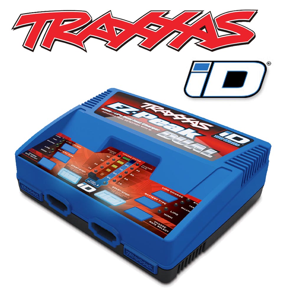 Traxxas EZ-Peak Dual 100W 8A NiMH/LiPo iD Power Cell RC Battery Charger 2972TX