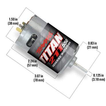 Traxxas TRX3975R Titan 550 21T 14V Brushed Motor, Reverse Rotation RC Car Spares