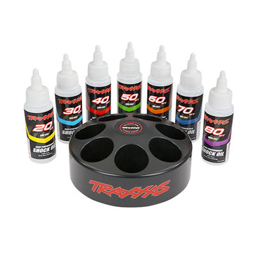 Traxxas TRX5038X Premium Shock Oils x7 w/Spinning Carousel Rack RC Car Spares