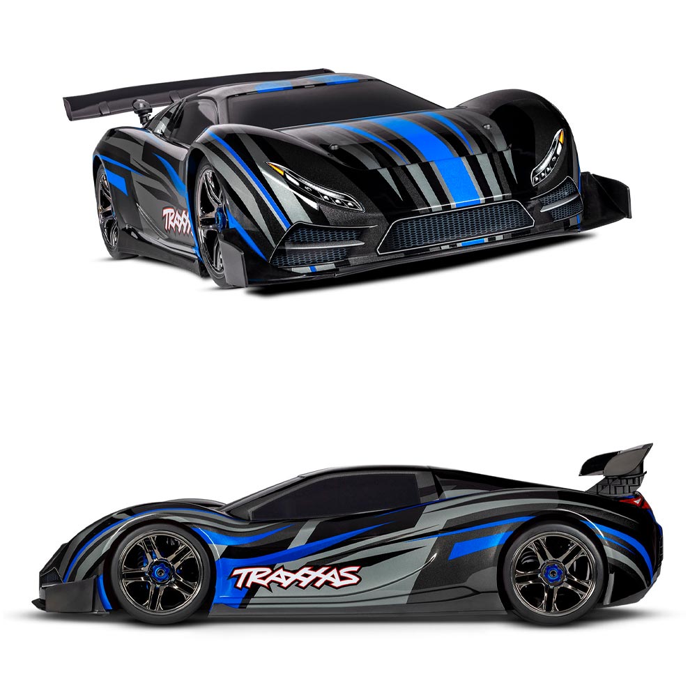 Traxxas XO-1 Electric 1:7 4WD Supercar 100mph+ 6S RC Race Car - Blue 64077-3