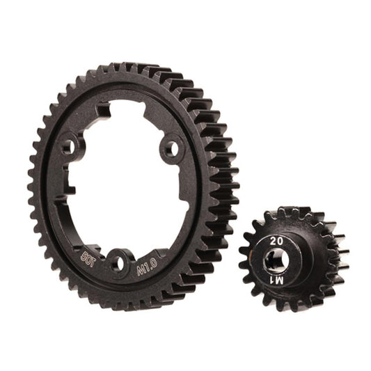 Traxxas 6450 XRT Hardened Steel 50-T Spur Gear & 20-T Pinion Gear Combo Set