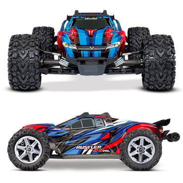 Traxxas 67076-4 Rustler 4x4 VXL 1:10 RTR RC Stadium Truck - Blue