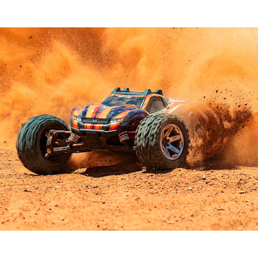 Traxxas 67076-4 Rustler 4x4 VXL 1:10 RTR RC Stadium Truck - Orange
