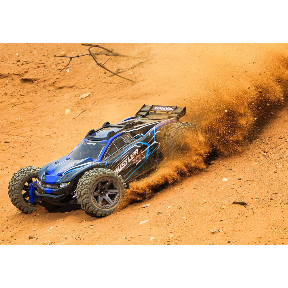 Traxxas Rustler 4X4 BL-2S 4WD RTR 1:10 Stadium Truck - Blue