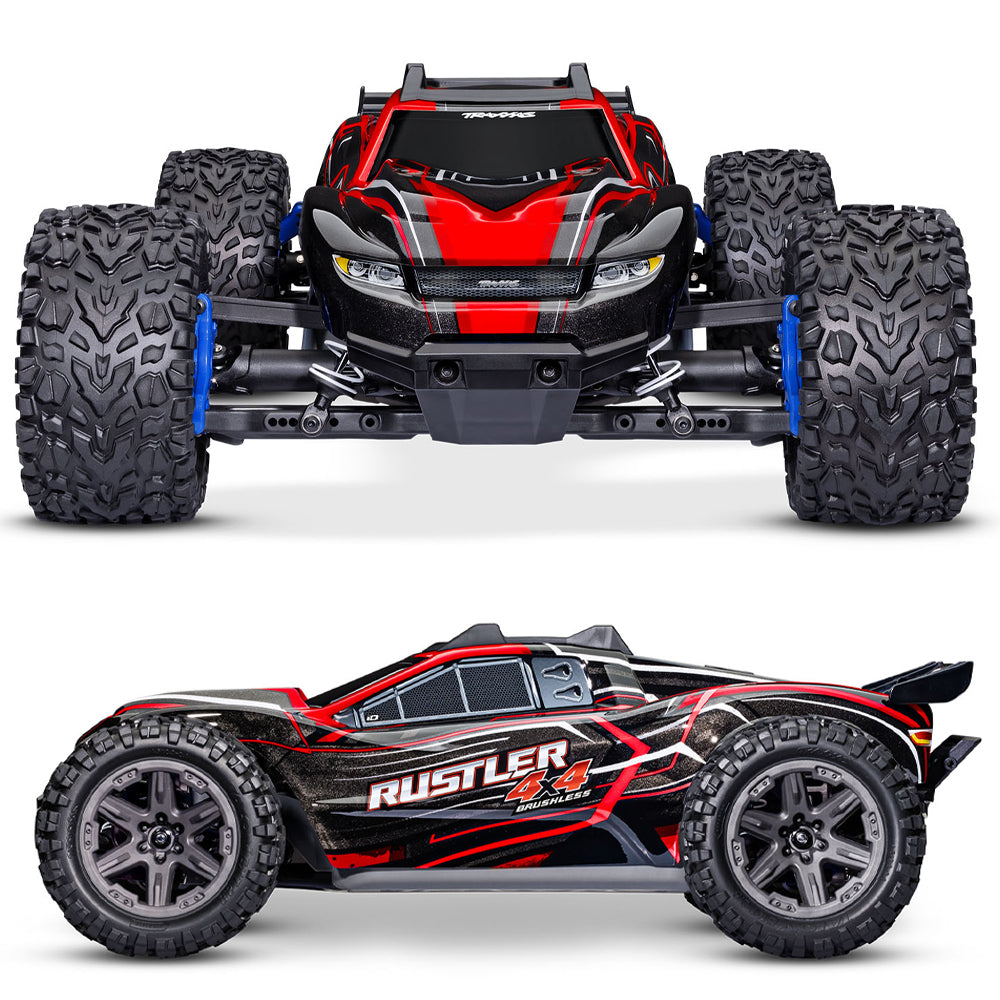Traxxas Rustler 4X4 BL-2S 4WD RTR 1:10 Stadium Truck - Red