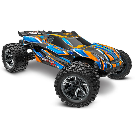 Traxxas Rustler 4X4 HD VXL Brushless 4WD 1:10 RTR Stadium Truck - Orange