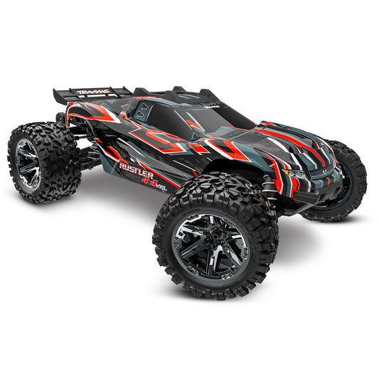 Traxxas Rustler 4X4 HD VXL Brushless 4WD 1:10 RTR Stadium Truck - Red