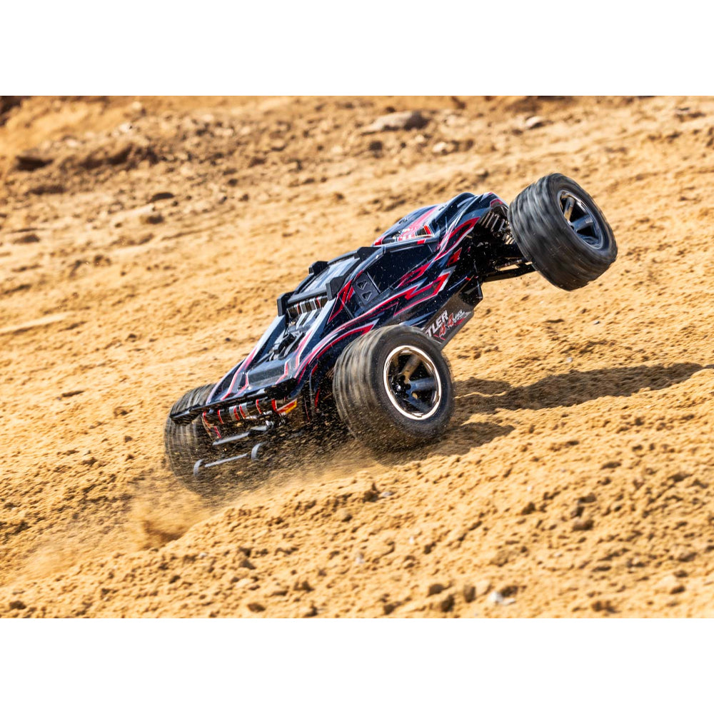 Traxxas Rustler 4X4 HD VXL Brushless 4WD 1:10 RTR Stadium Truck - Red