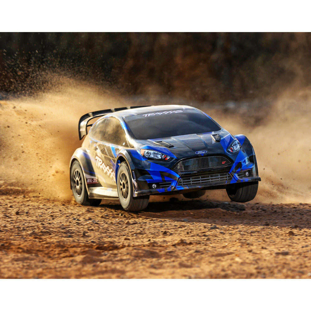 Traxxas Ford Fiesta ST Rally AWD BL-2S Brushless 1:10 RTR RC Rally Car - Blue