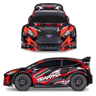 Traxxas Ford Fiesta ST Rally AWD BL-2S Brushless 1:10 RTR RC Rally Car - Red