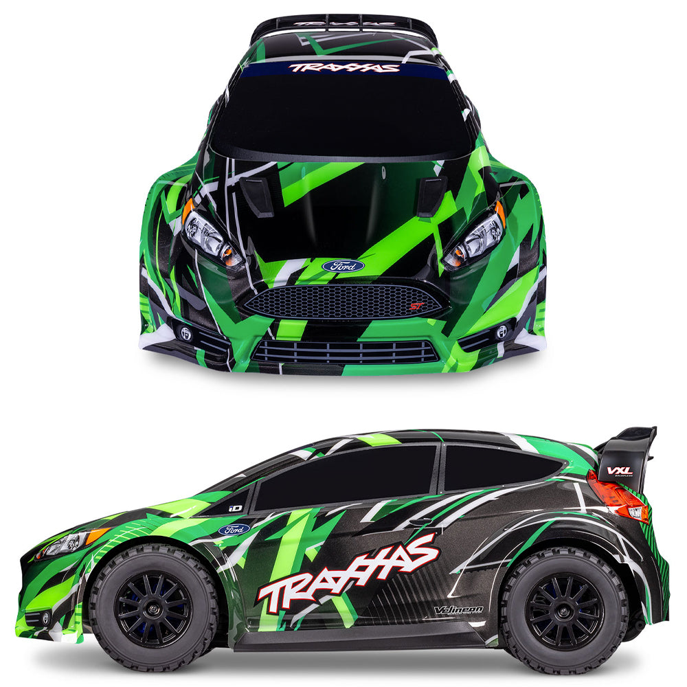 Traxxas Ford Fiesta ST VXL Rally Car 1:10 3S RTR RC Car - Green