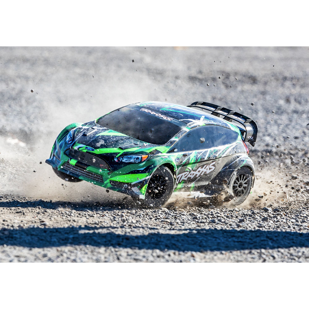 Traxxas Ford Fiesta ST VXL Rally Car 1:10 3S RTR RC Car - Green