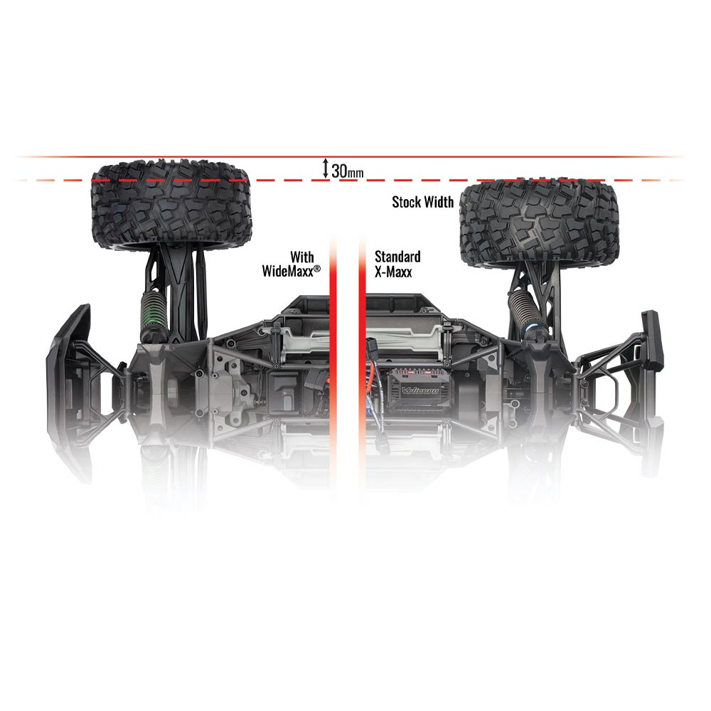 Traxxas 7895 X-Maxx WideMaxx Kit RC Car Part - Black