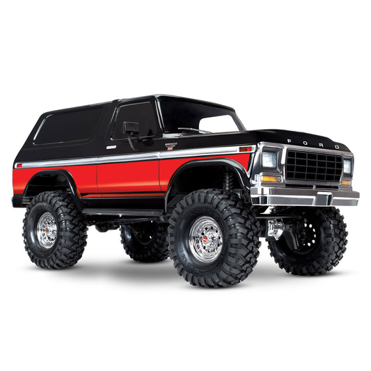 Traxxas TRX-4 1979 Ford Bronco 4X4 RTR Clipless 1:10 Trail Crawler - Red