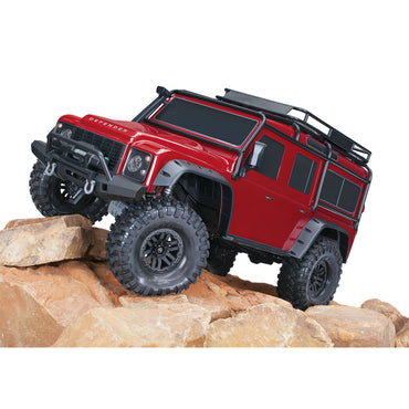 Traxxas TRX-4 Land Rover Defender 4X4 RTR Clipless 1:10 Trail Crawler - Red