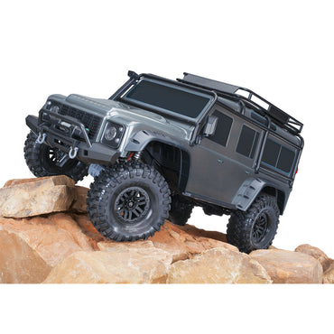 Traxxas TRX-4 Land Rover Defender 4X4 RTR Clipless 1:10 Trail Crawler - Silver