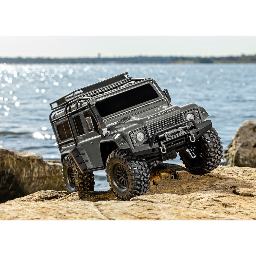 Traxxas TRX-4 Land Rover Defender 4X4 RTR Clipless 1:10 Trail Crawler - Silver