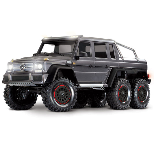 Traxxas TRX-6 Mercedes-Benz G63 AMG XL-5 6X6 RTD 1:10 RC Scale Crawler - Silver