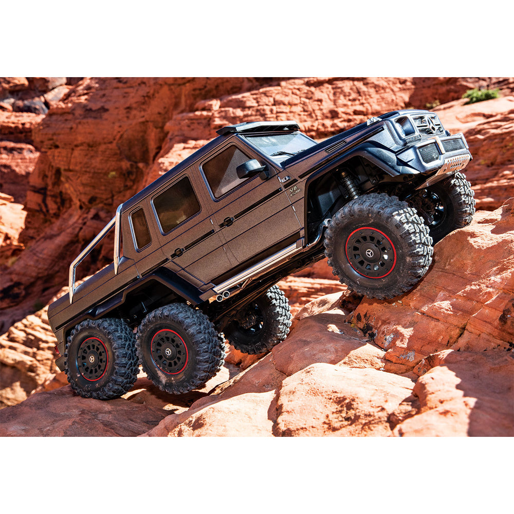 Traxxas TRX-6 Mercedes-Benz G63 AMG XL-5 6X6 RTD 1:10 RC Scale Crawler - Silver