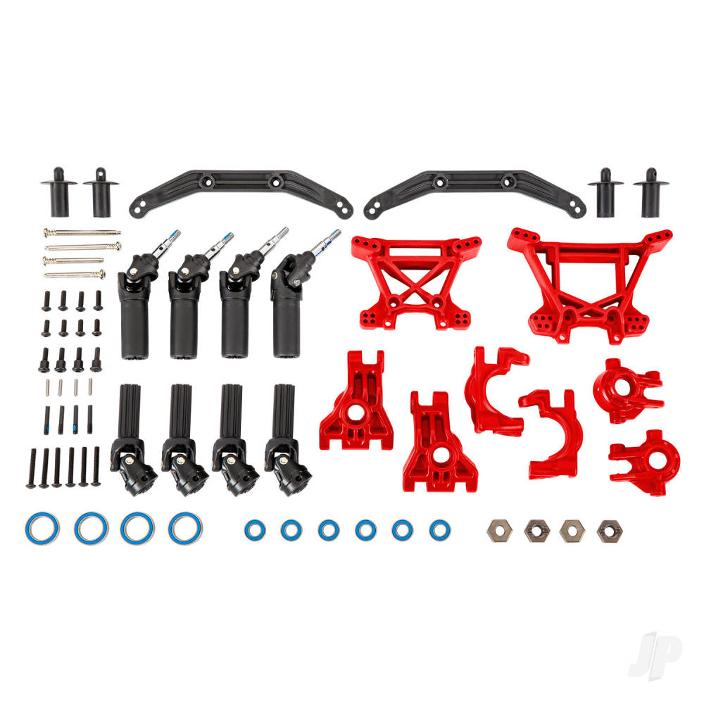 Traxxas TRX9080 Outer Driveline & Suspension Upgrade Kit Extreme Heavy Duty Red
