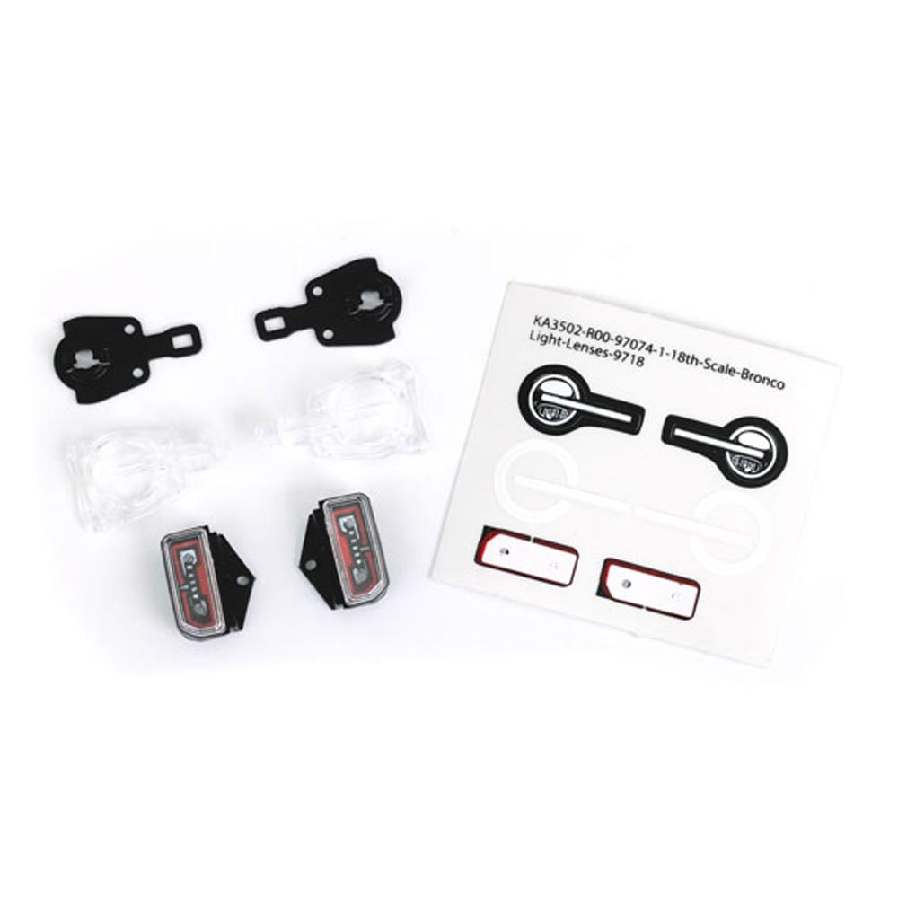 Traxxas TRX-4M Ford Bronco LED Light Lenses 9718