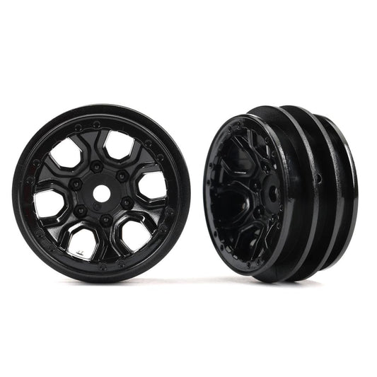 Traxxas TRX-4M Land Rover Defender/Ford Bronco Black Wheels 1.0" Pair 9770