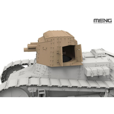 Meng TS-059 French FT 75 BS Tank + Resin Parts 1:35 Model Kit