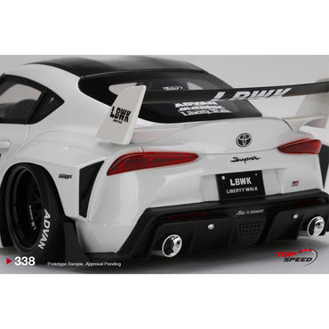 TopSpeed LB Works Toyota GR Supra White 1:18 Resin Model TS0338