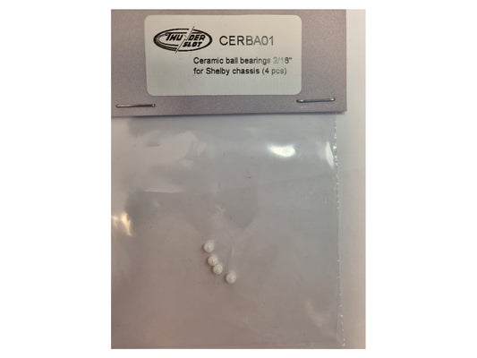 Thunderslot Ceramic Ball Bearings 2/16'' for Shelby Chassis (4) TSLCERBA01 1:32