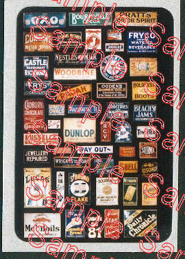 Tiny Signs N81 Enamel Advert Signs 1 N Gauge