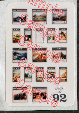 Tiny Signs N92 LMS Travel Posters N Gauge