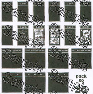 Tiny Signs OO26 GWR Poster Boards OO Gauge