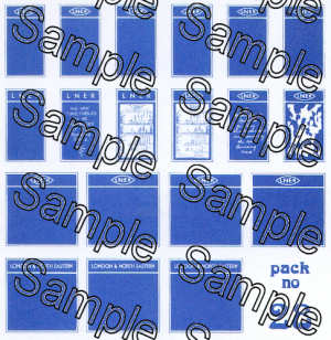 Tiny Signs OO28 LNER Poster Boards OO Gauge