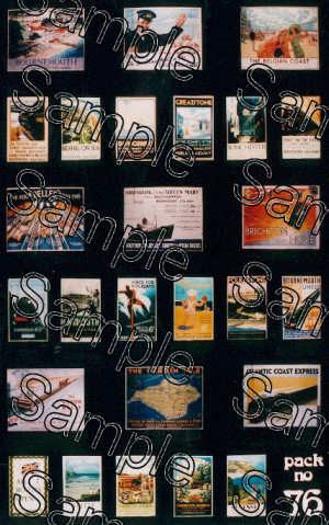 Tiny Signs OO76 Southern Travel Posters OO Gauge