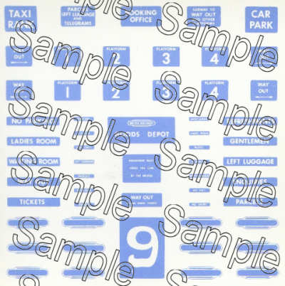 Tiny Signs OO9SCOT BR (Scottish Region) Station Signs OO Gauge