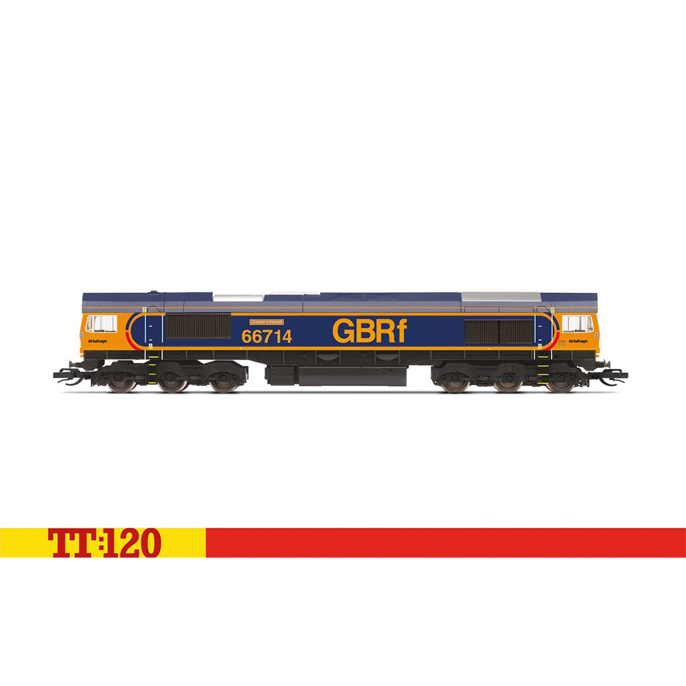 Hornby TT:120 GBRf Class 66 Co-Co 66714 'Cromer Lifeboat' - Era 11 TT3016M