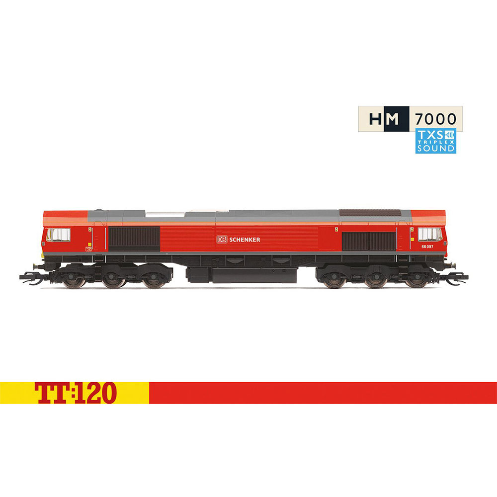Hornby TT:120 DB Schenker Class 66 Co-Co 66097 Era 11 (Sound Fitted) TT3017TXSM