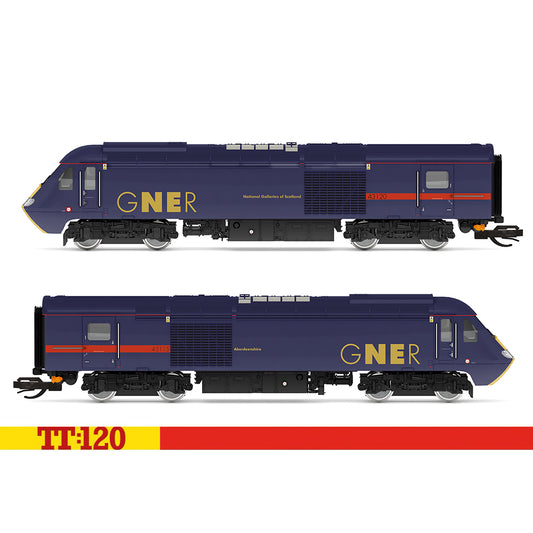 Hornby TT:120 GNER Class 43 HST Train Pack 43120 + 43115 TT3047M