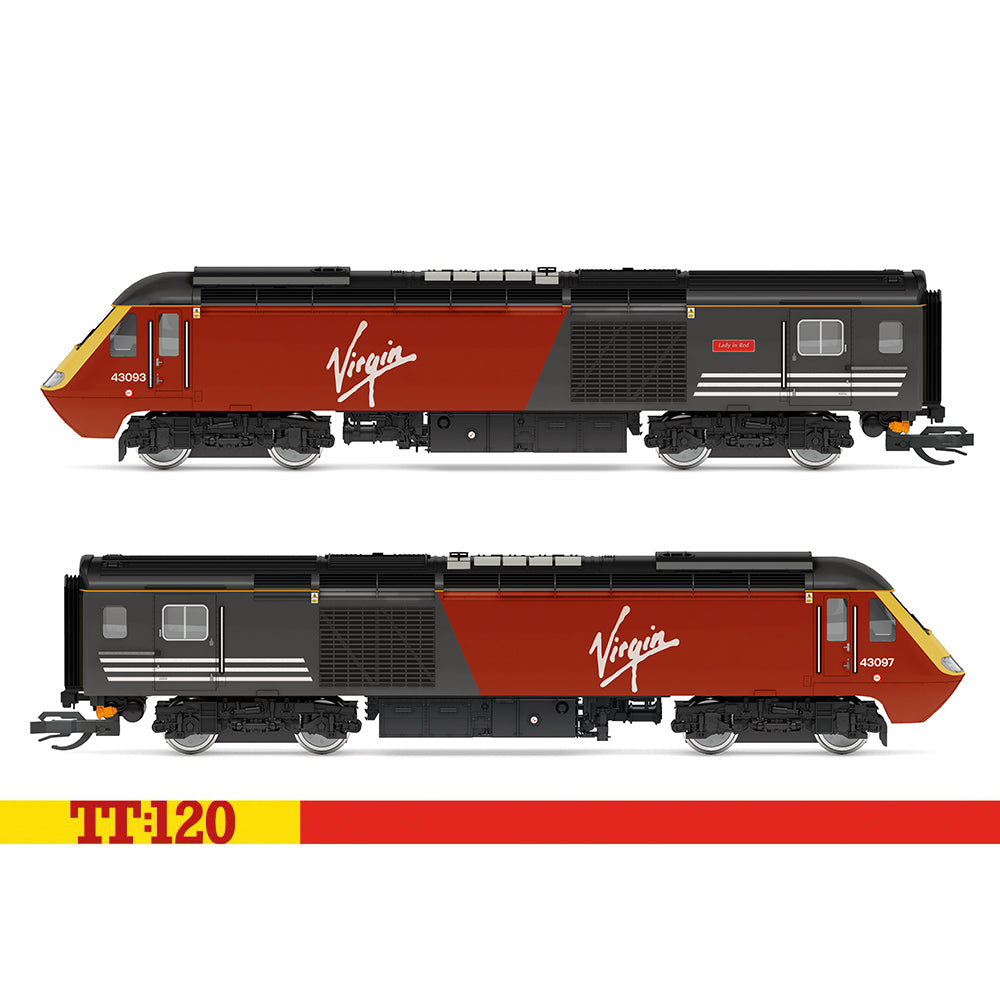 Hornby TT:120 Virgin Class 43 HST Train Pack 43097 + 43093 TT3048M