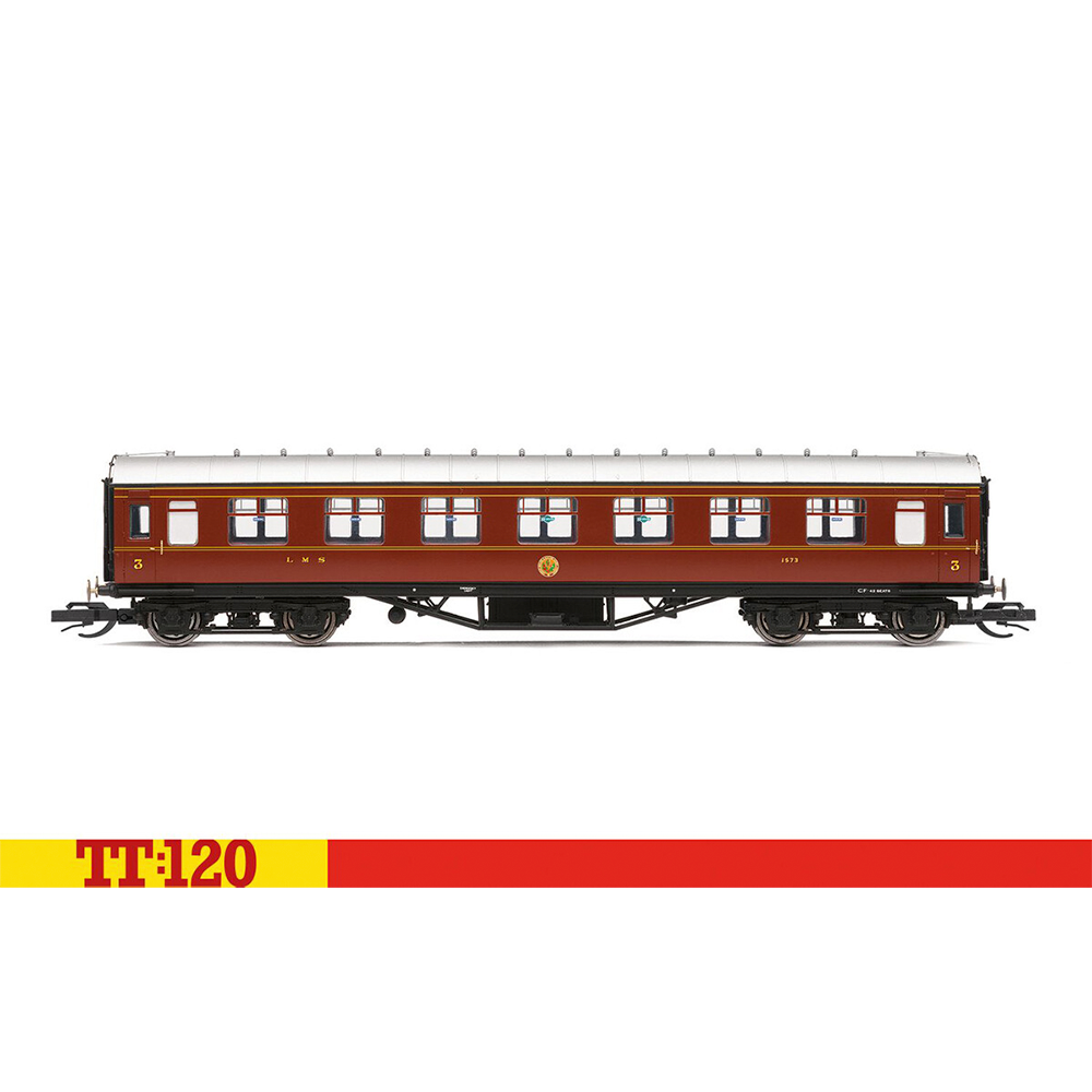 Hornby TT:120 LMS 57' Corridor Third 1573 - Era 3 TT4008A