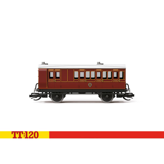 Hornby TT:120 LB&SCR 4 Wheel Coach 3rd Class Brake TT4057