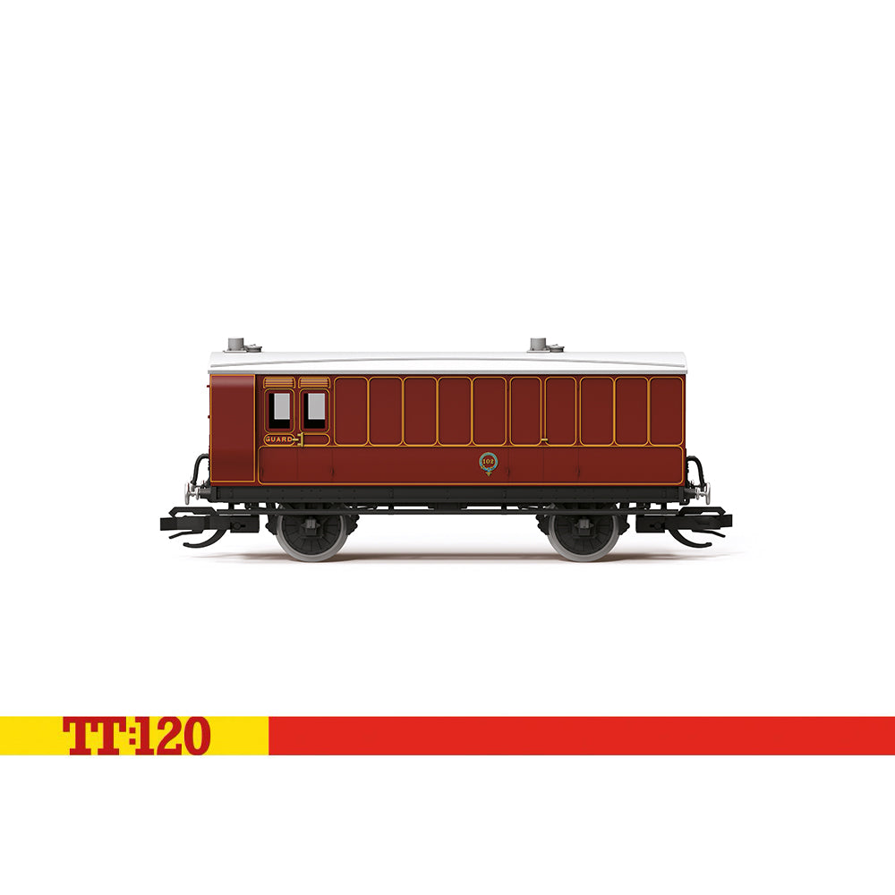 Hornby TT:120 LB&SCR 4 Wheel Coach 3rd Class Brake Baggage TT4058