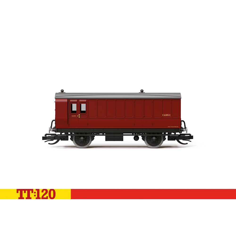 Hornby TT:120 BR 4 Wheel Coach 3rd Class Brake Baggage TT4062