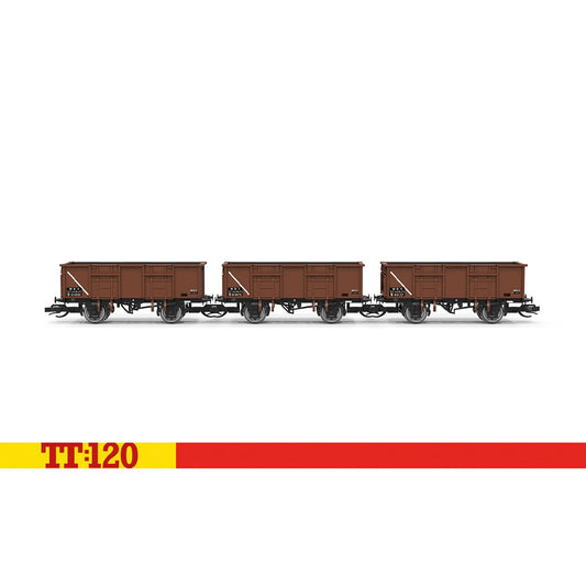 Hornby TT:120 TT6039 BR 21T Mineral Wagon Triple Pack 313075/093/127