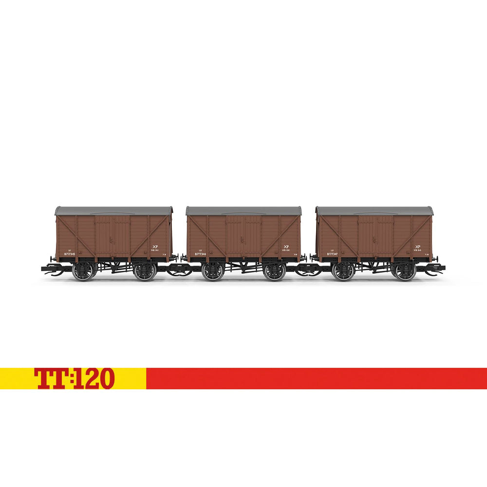 Hornby TT:120 TT6044 BR Vent Van Triple Pack B777345-346-347