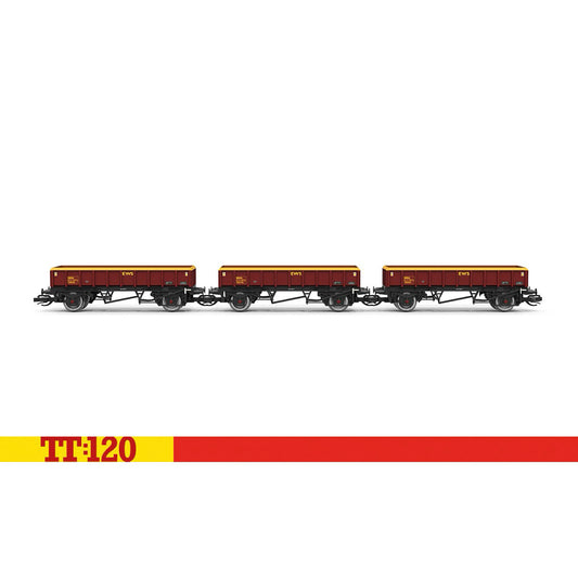 Hornby TT:120 TT6051 MHA 'Coalfish' Ballast Wagon Triple Pack 396059/776/999 EWS