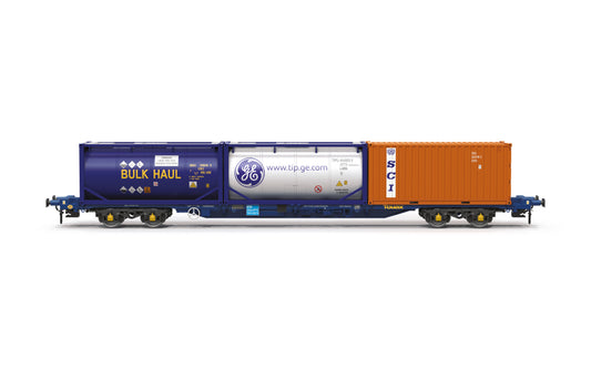Hornby TT:120 Touax KFA Container Wagon w/Tip Tanktainer SCI 20 Container TT6057