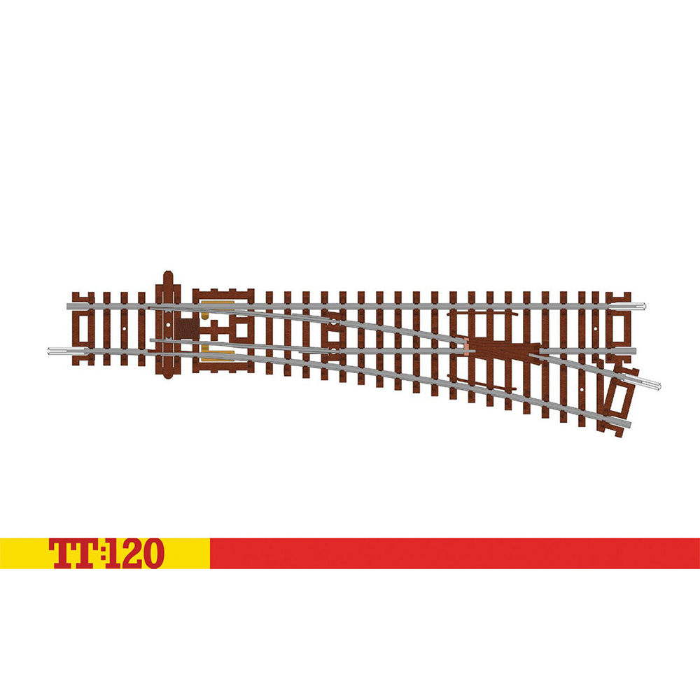 Hornby TT:120 Right Hand Point 166mm 15° 631mm TT8009