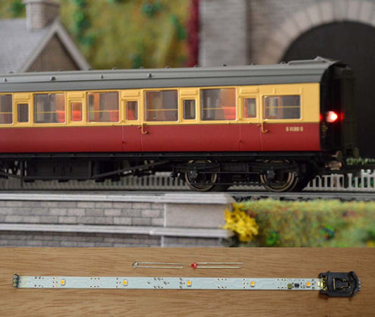 Train Tech Automatic Coach Lighting - Cool White/Flickering Tail HO/OO Gauge