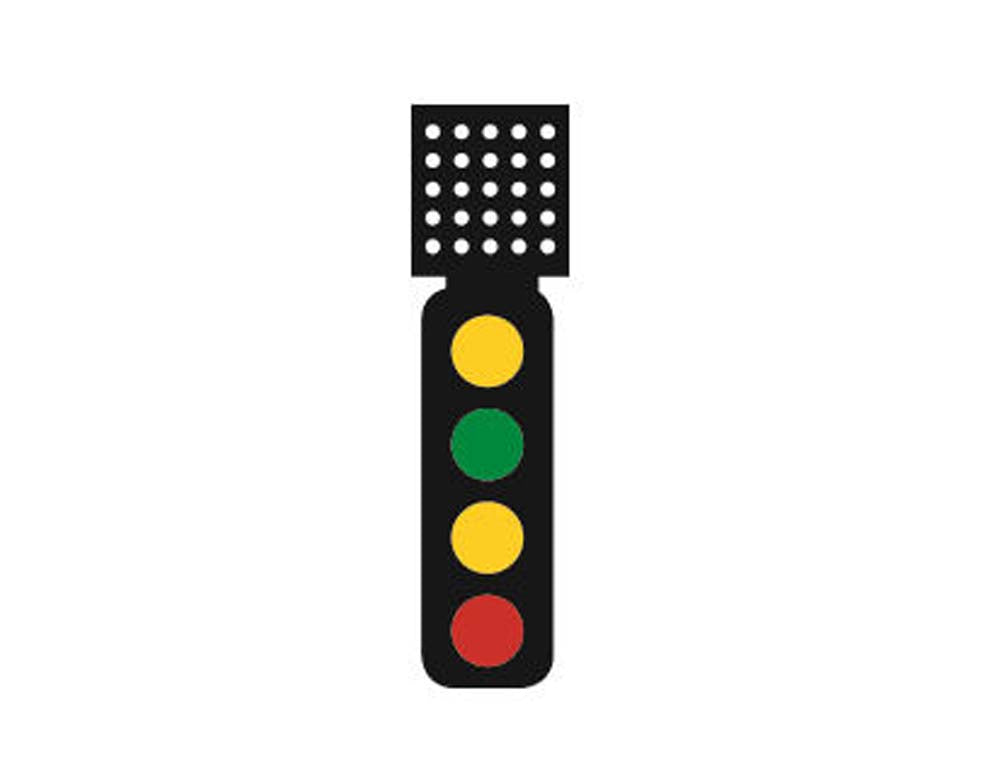 Train Tech DCC Signal (Theatre Indicator) - 4 Aspect Outer Distant HO/OO Gauge